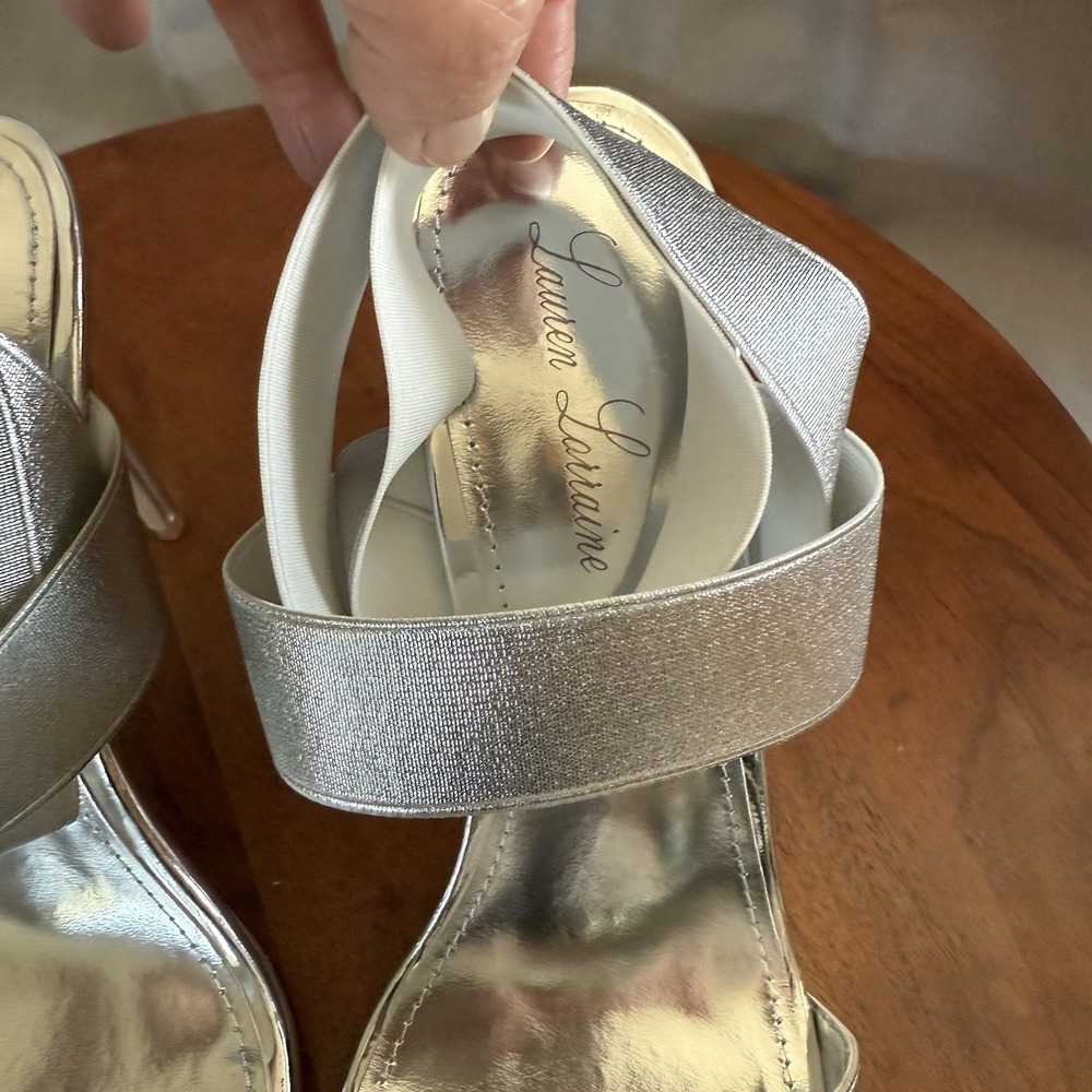 Lauren Lorraine Dallas Ankle Strap 4" Stiletto Sandals‎ Shoes Women's Size 11 - Picture 10 of 13